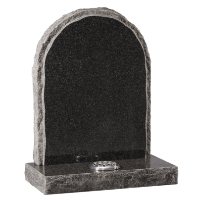 Headstone With Rustic Edge & Margin