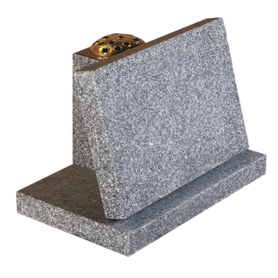 Tablet Sitting On Base With Vase