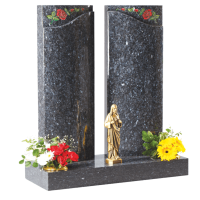 Gates of Heaven Headstone And Statue