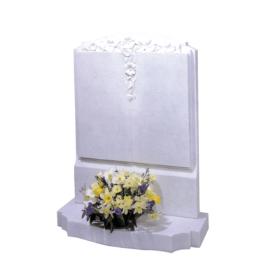 Upright Book Headstone