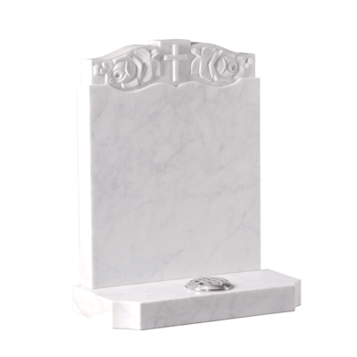 Headstone With Hand Carved Panel