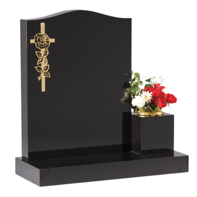 Ogee Headstone & Vase