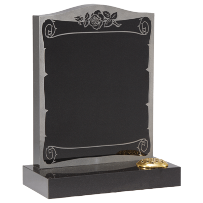 Scroll Face Design Headstone