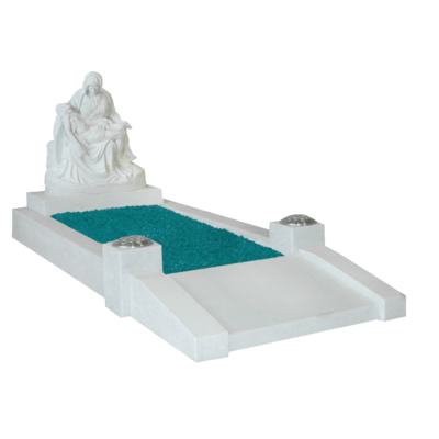 Pieta' Statue With Kerb Surround