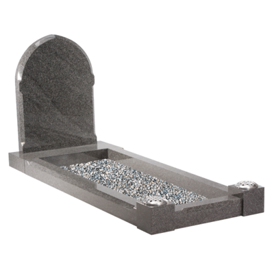 Gothic Style Headstone & Kerbs