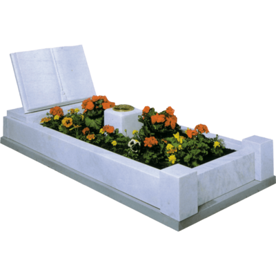 Bible Book Headstone & Kerb Surround
