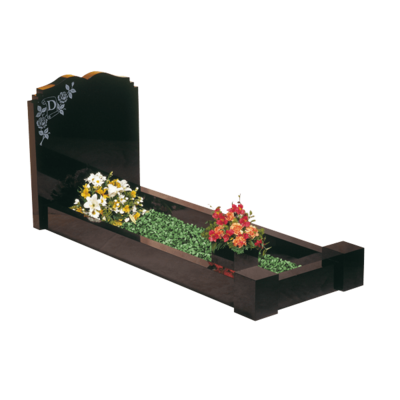 Double Checked Headstone & Kerbs