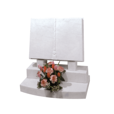 Book Headstone With Cord & Tassel