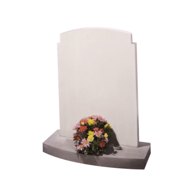 Headstone With Checked Corners