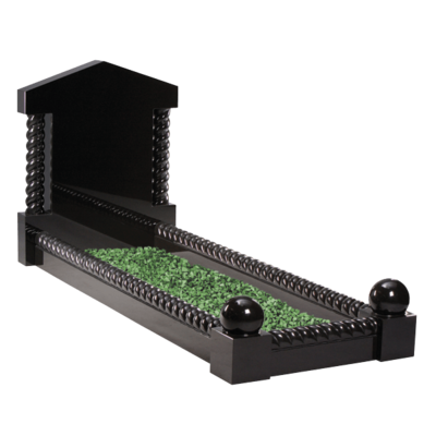 Headstone With Barley Twist & Kerbs