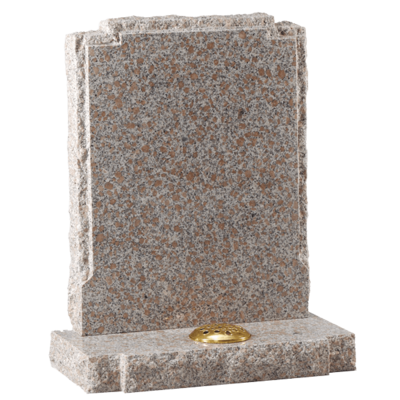 Rustic Headstone With Check