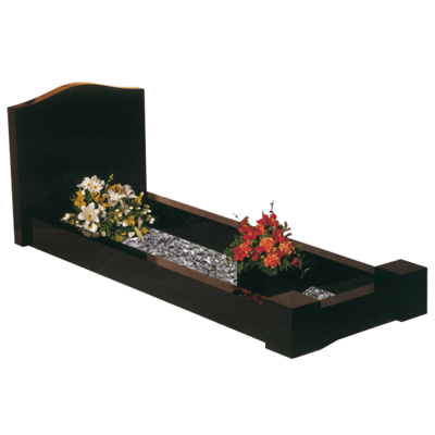 Ogee Headstone Kerb Surround Memorial