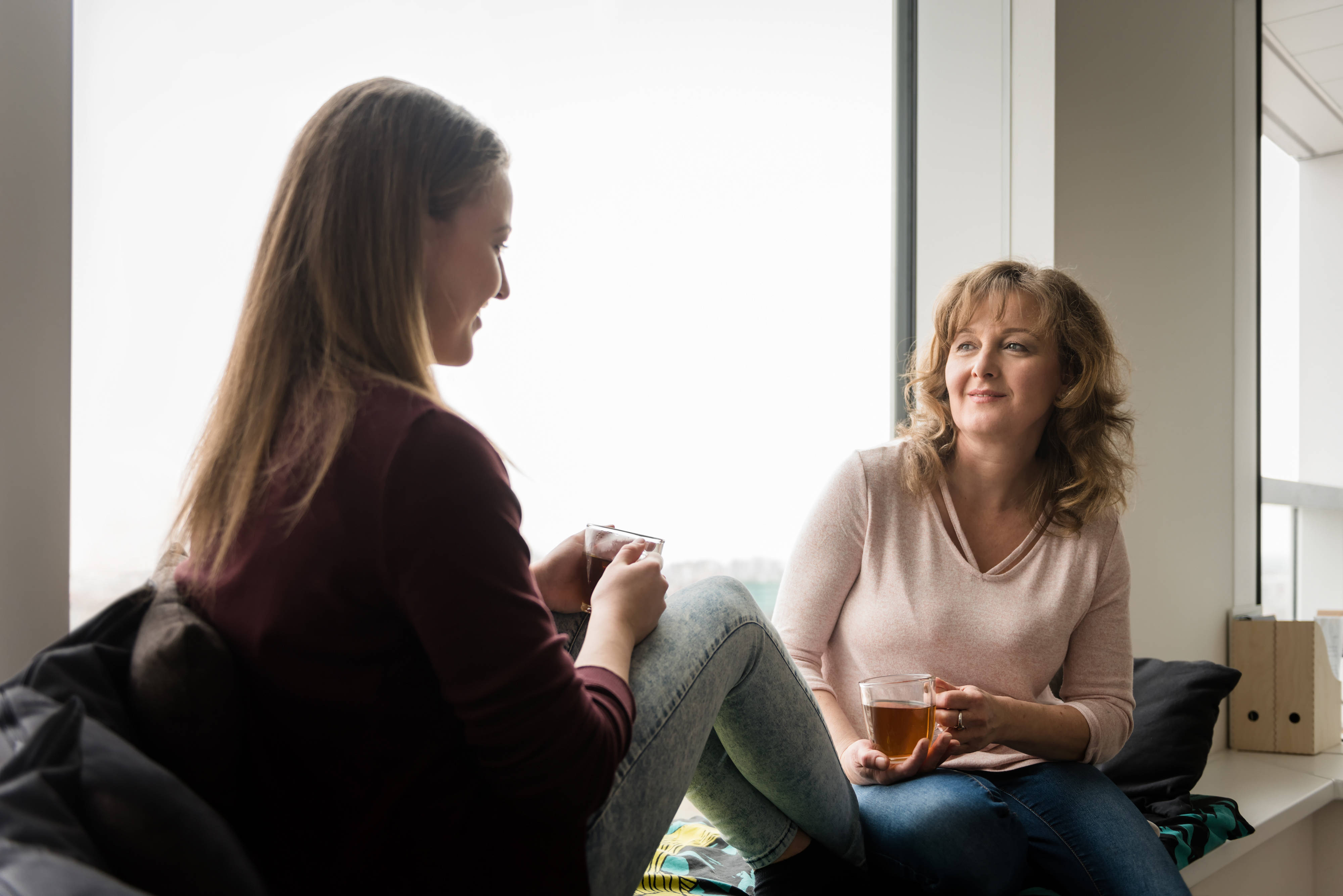 Mum and teenage daughter