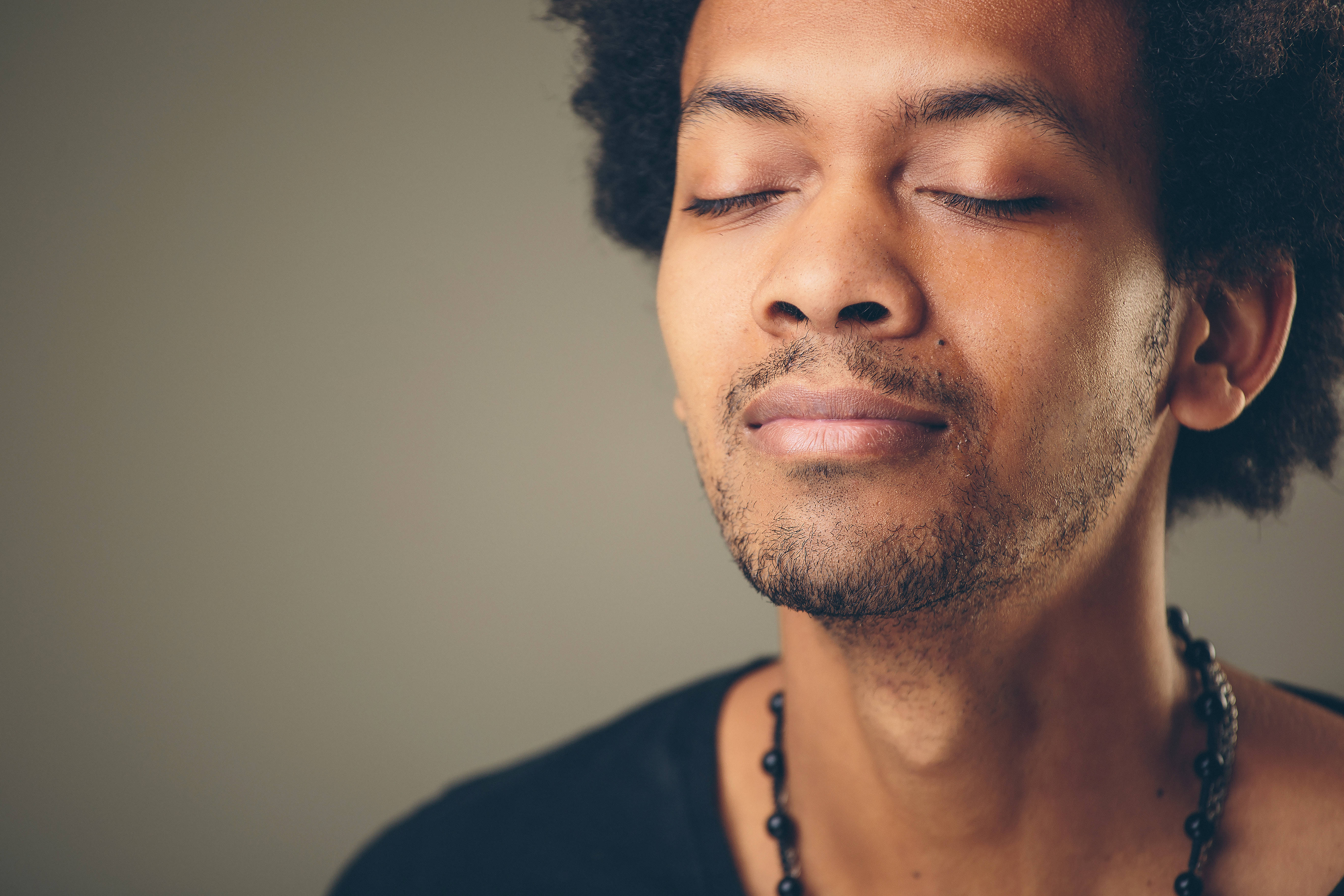 Young person practicing mindfulness