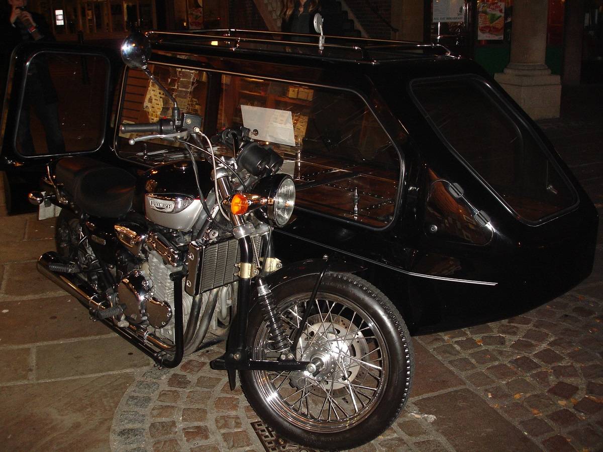 Motorcycle hearse