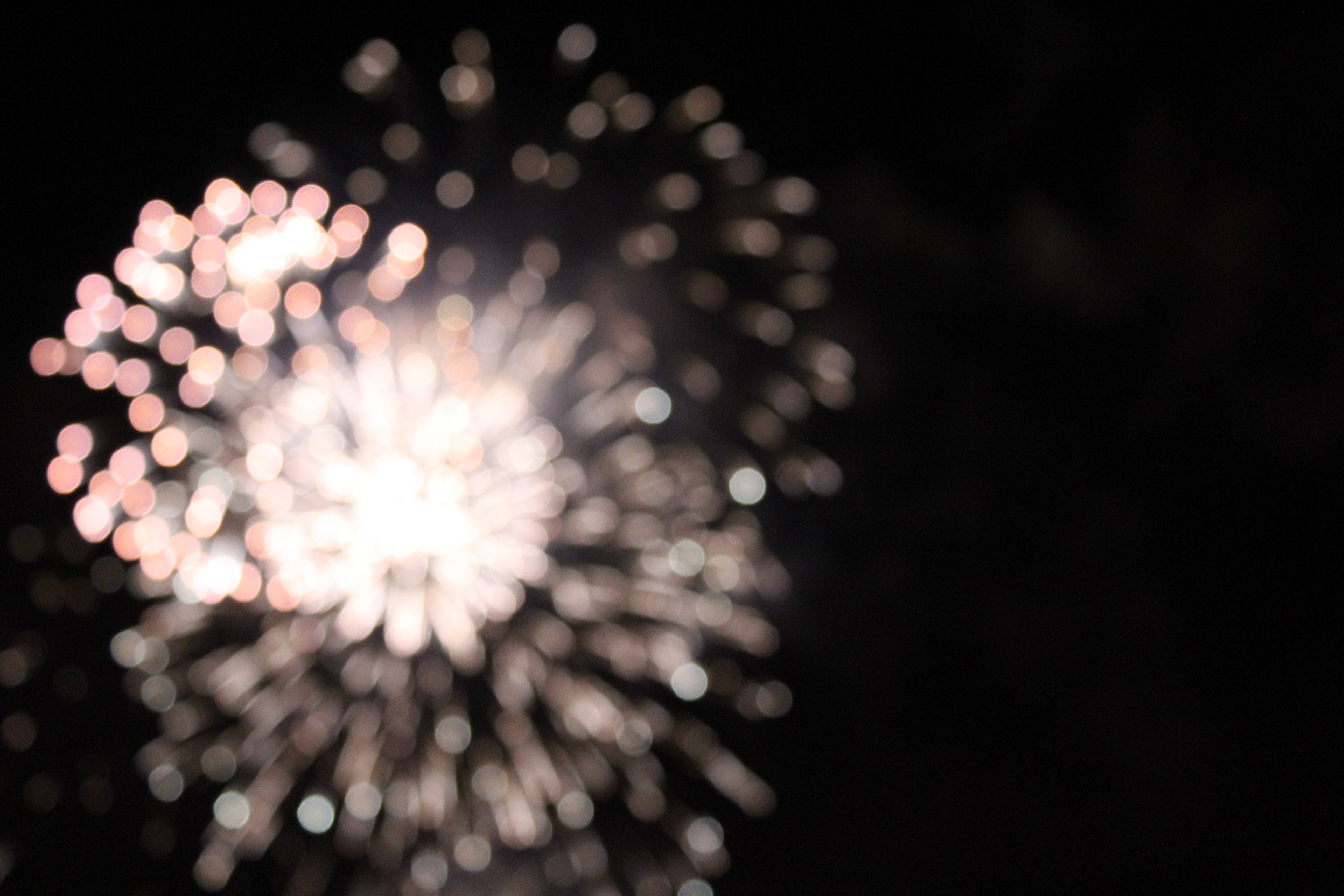 Blurry image of fireworks