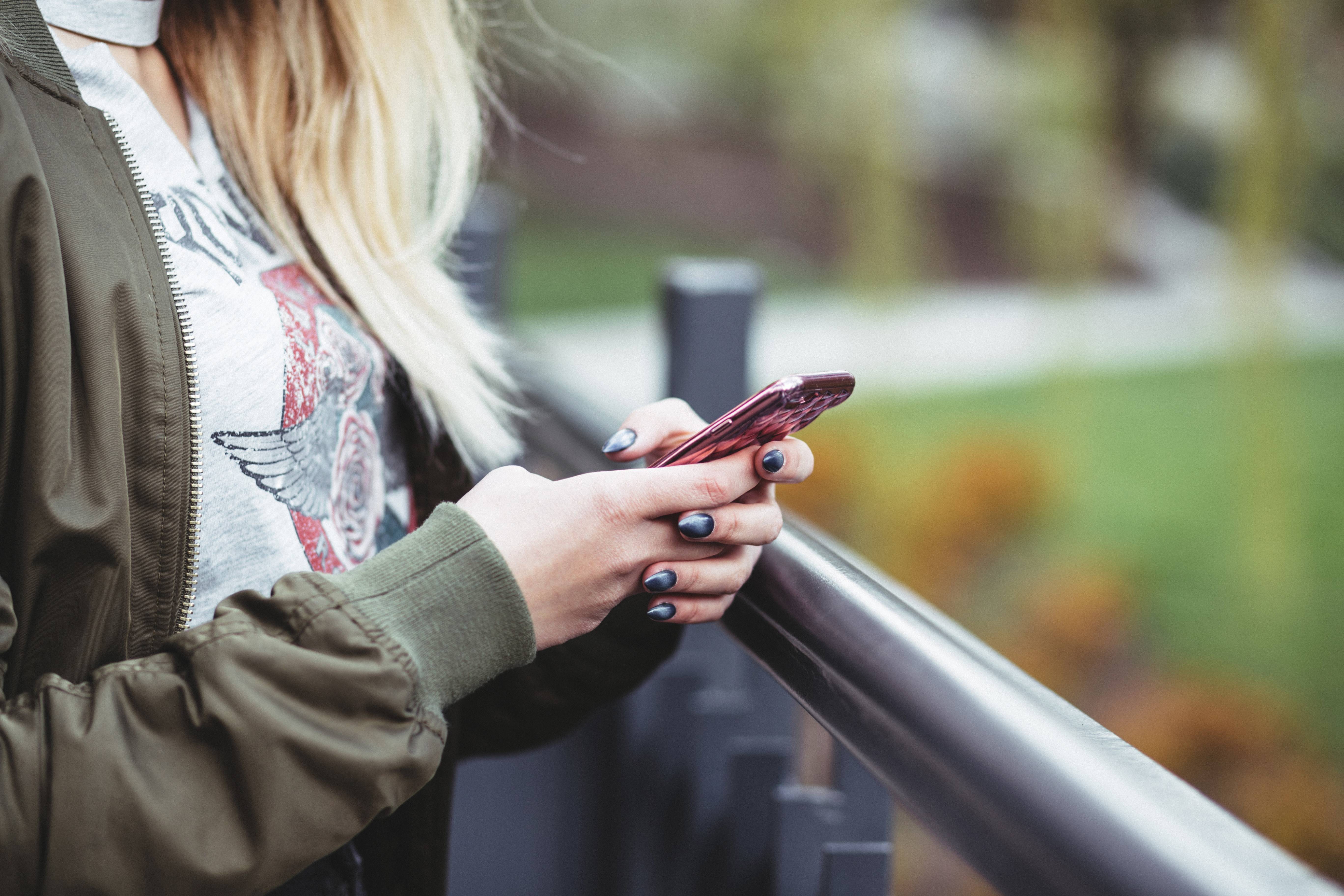 Woman on her phone