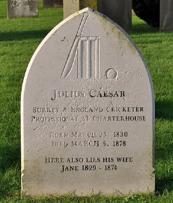 Julius Caesar's headstone
