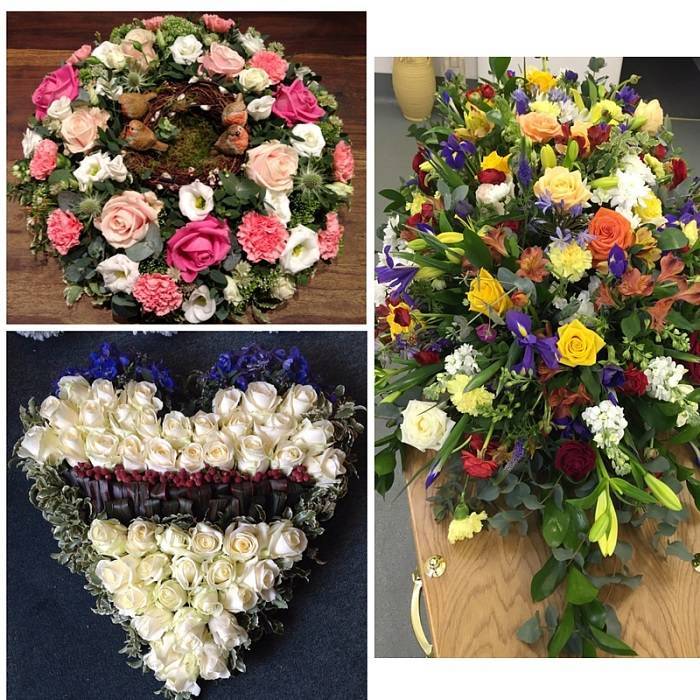 different funeral flower arrangements