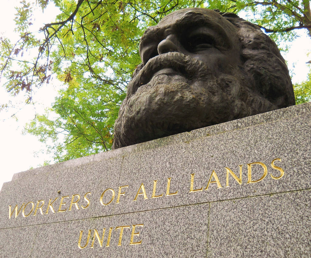 Karl Marx memorial Highgate Cemetery London