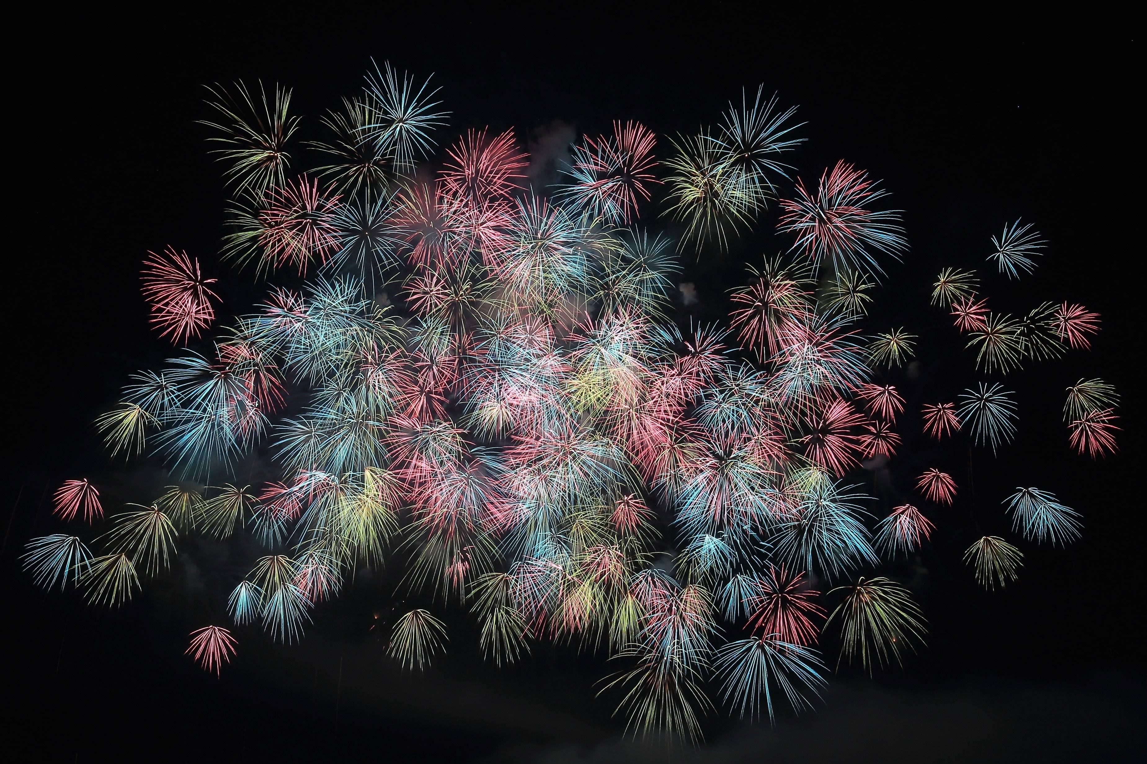 Fireworks at night