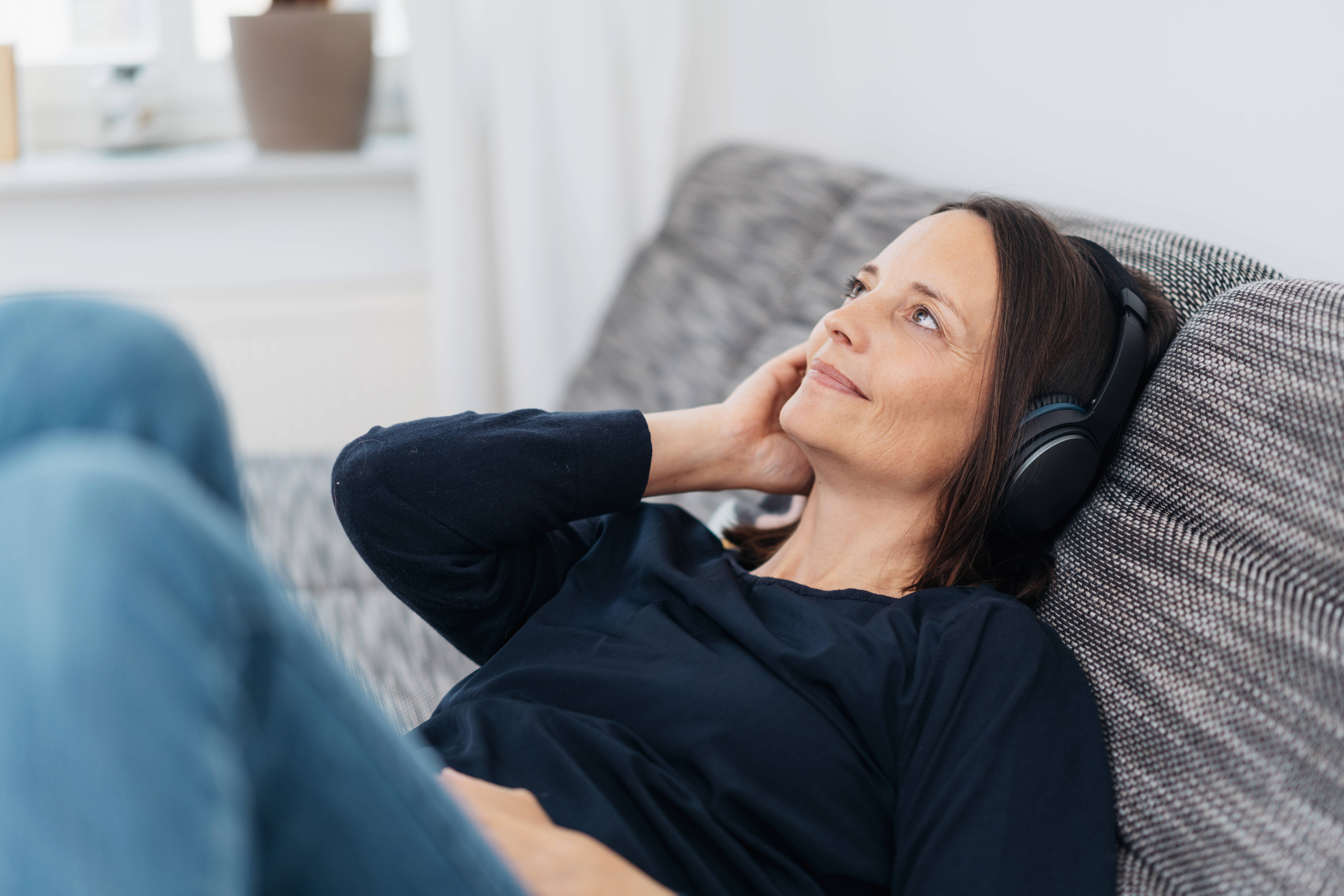 Listen to a podcast at home
