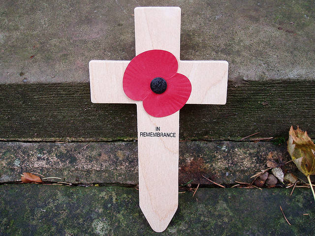 Cross with poppy