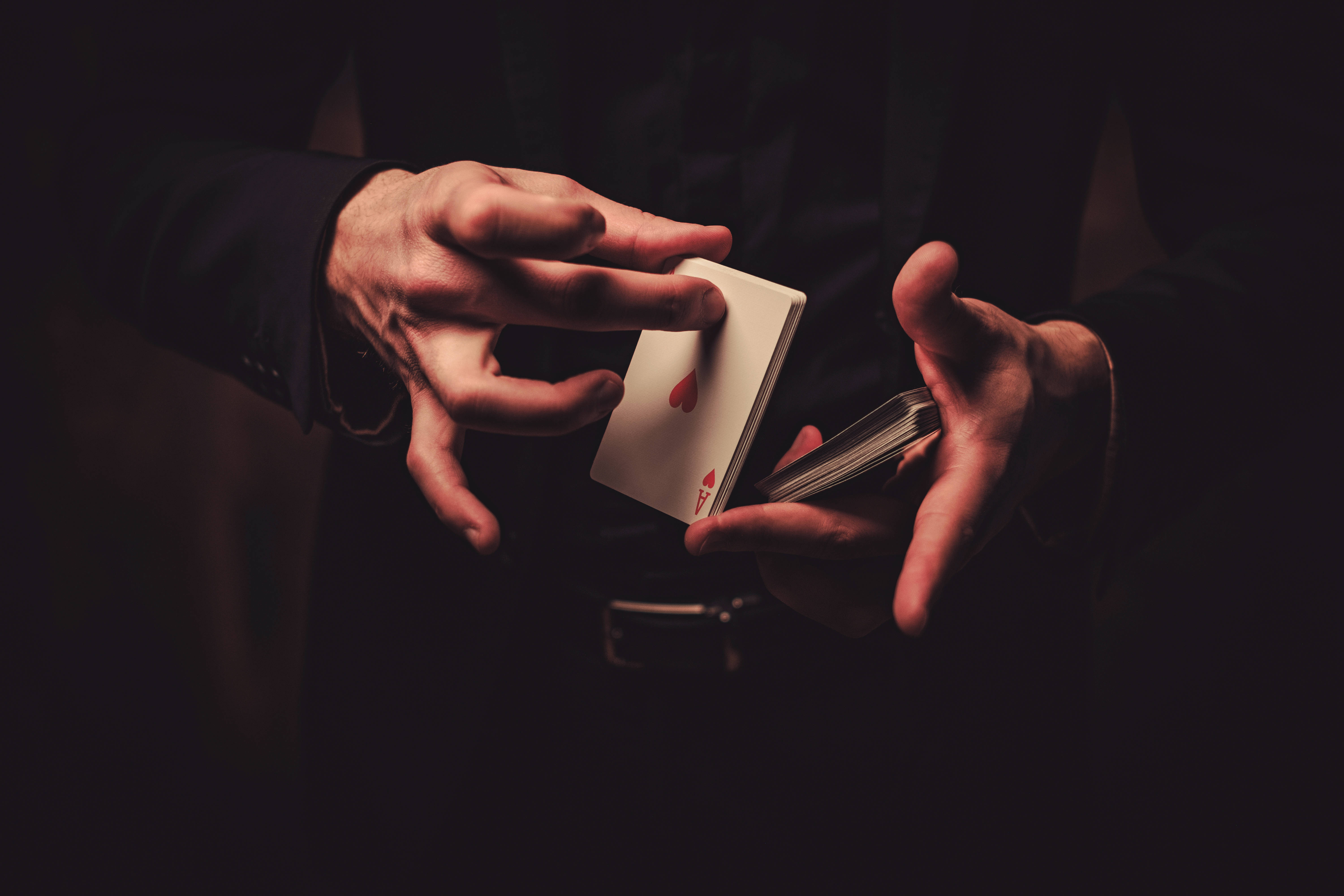 Magician with cards