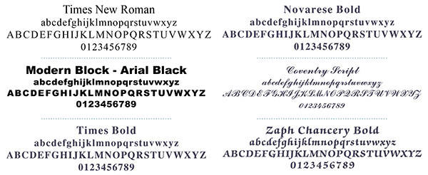 Font Samples