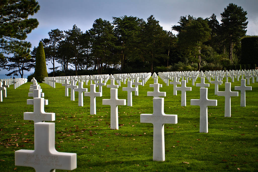 Frenchman Tends WW2 Soldier's Normandy Grave