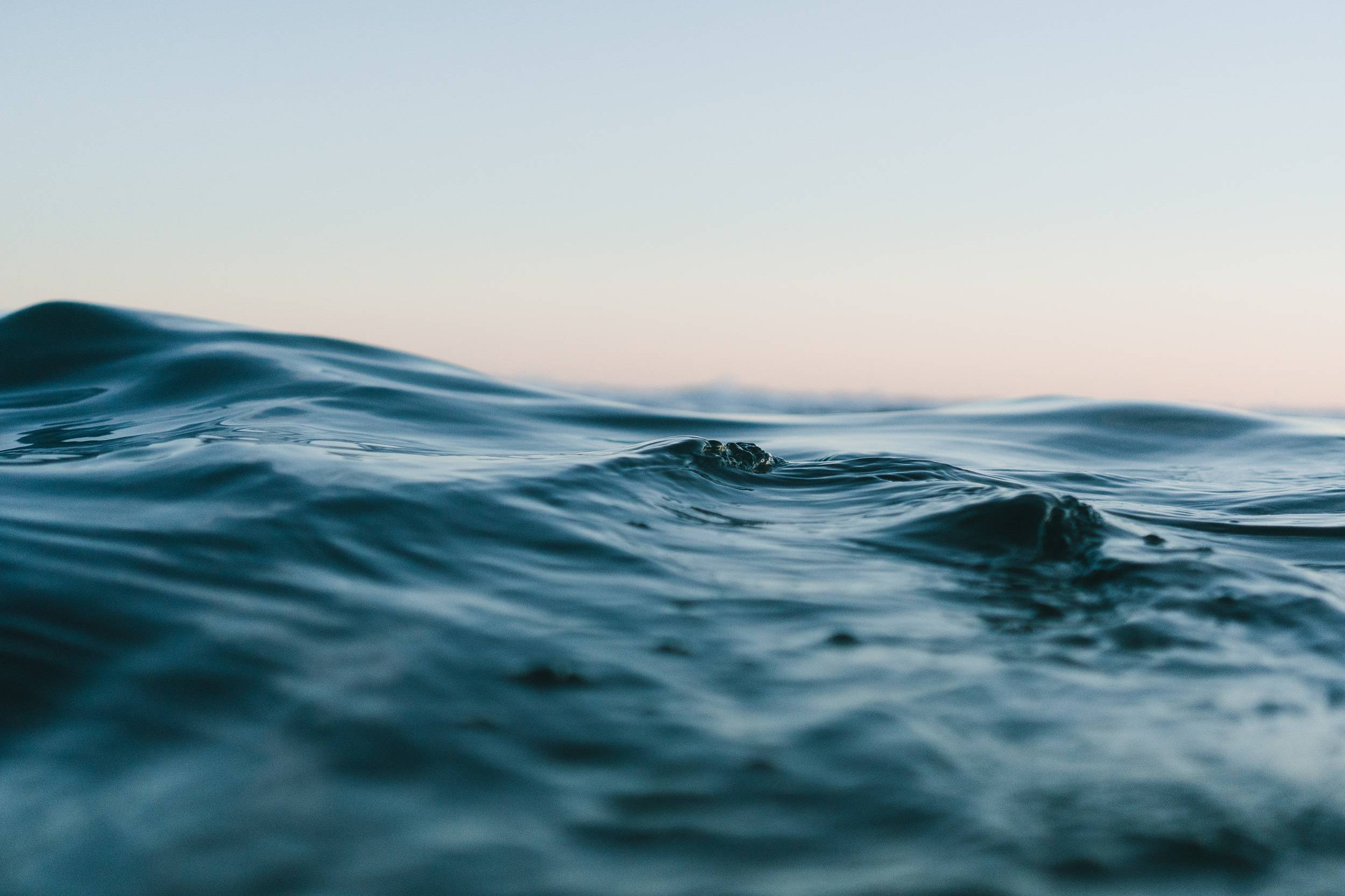 Close up of ocean waves