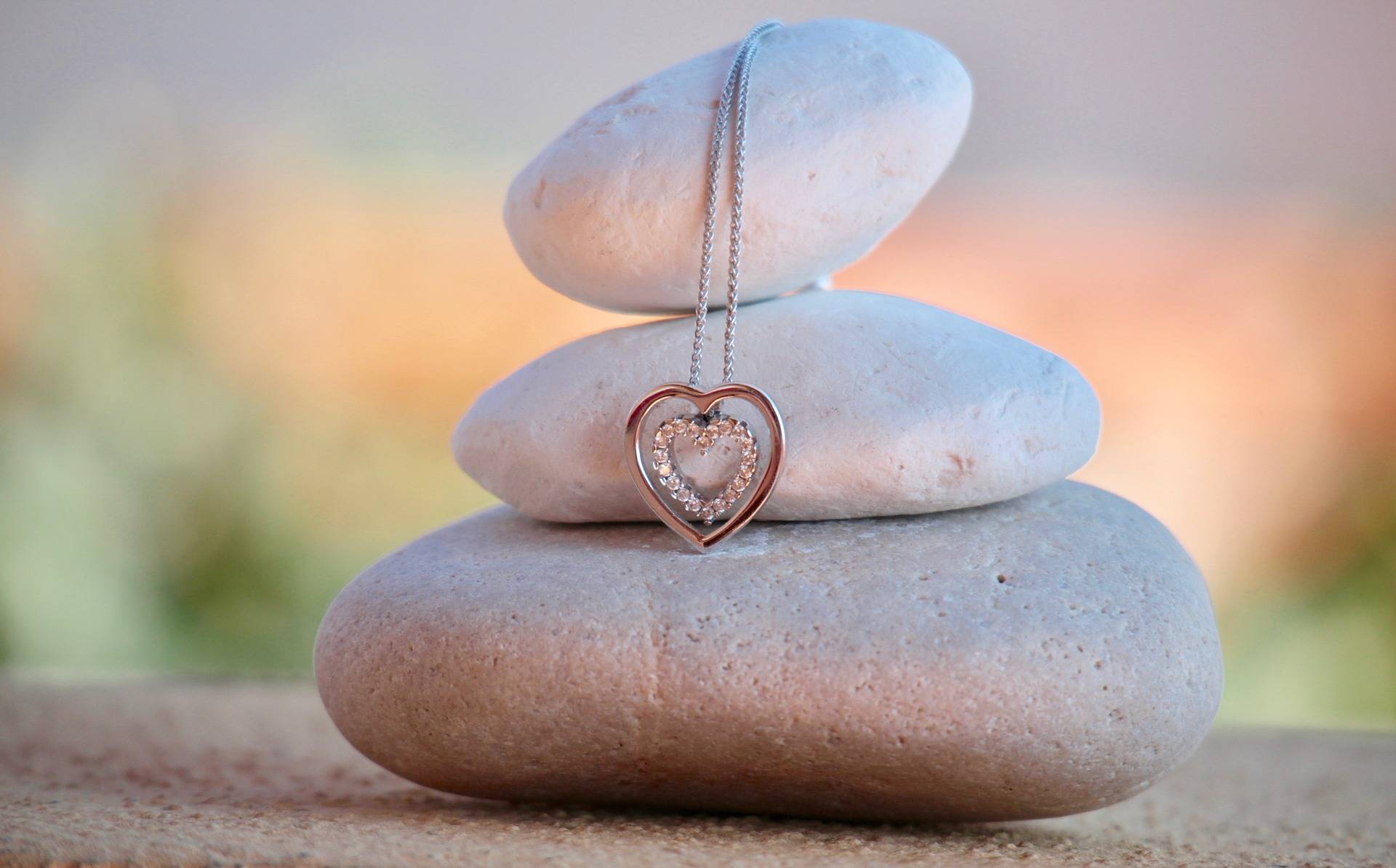 Jewellery on a rock