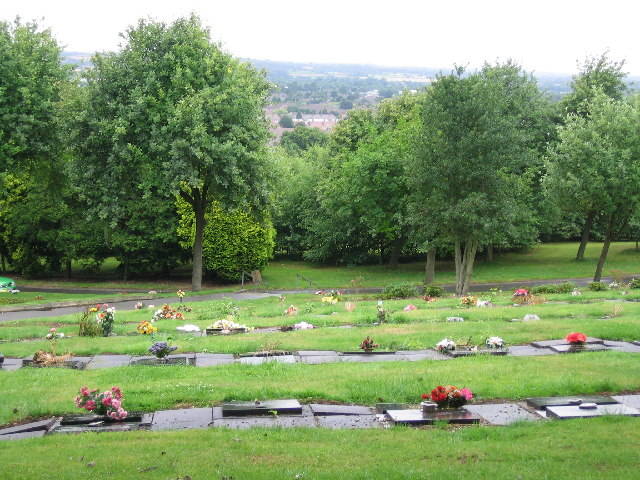 Green cemetery