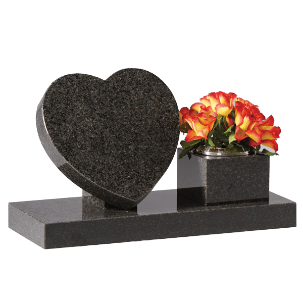 Small Heart, Rest & Base With Vase