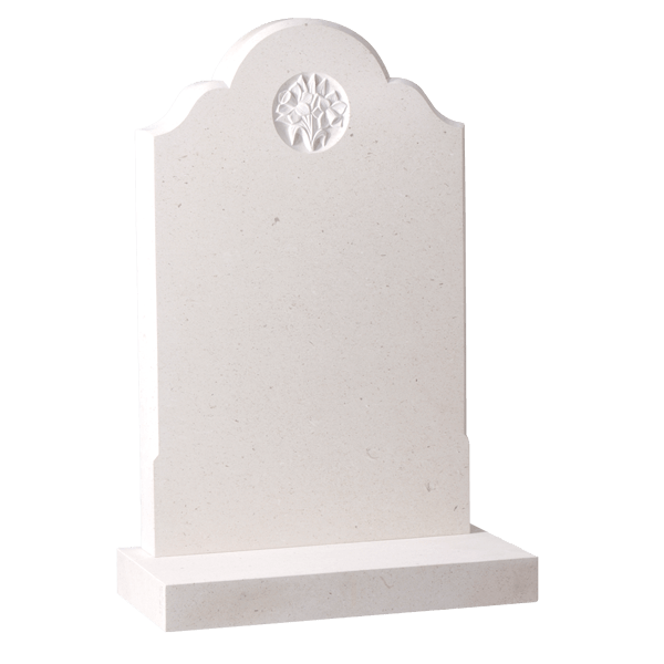 Headstone With Carved Daffodil