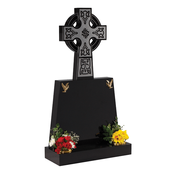 Celtic Wheel Cross Headstone