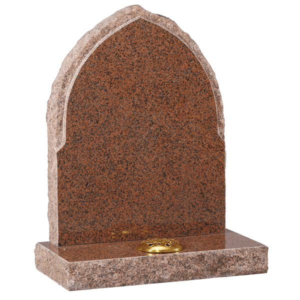 Gothic Headstone With Rustic Edges