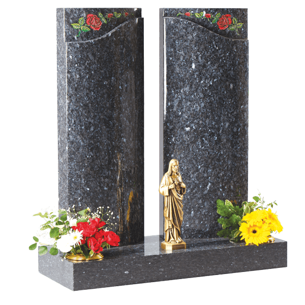 Gates of Heaven Headstone And Statue