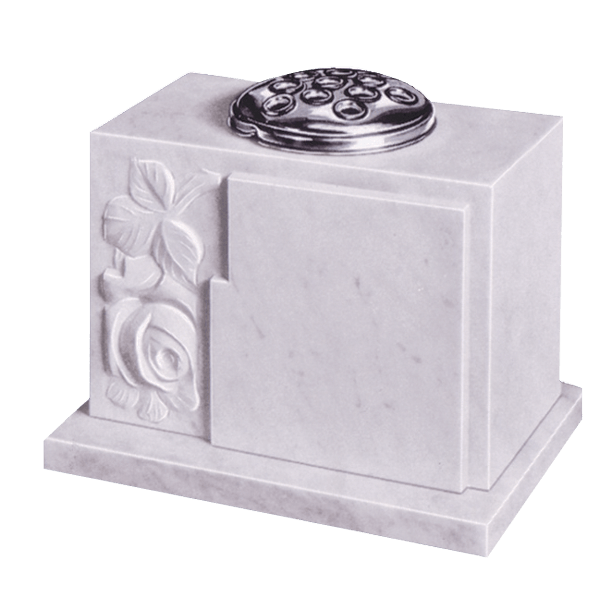 Vase With Rose And Raised Panel