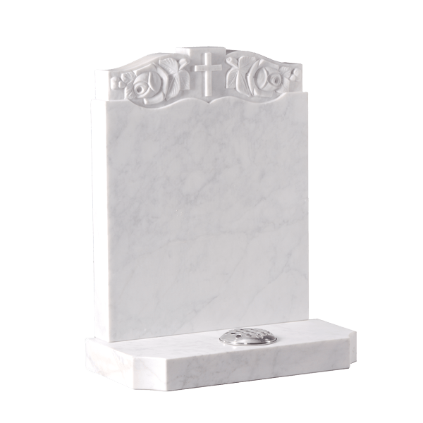 Headstone With Hand Carved Panel