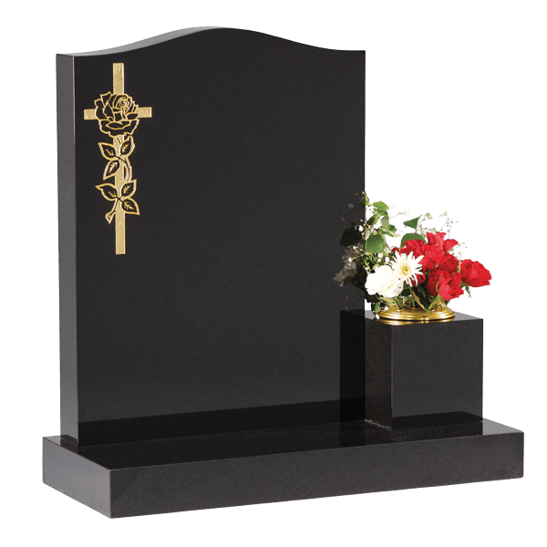 Ogee Headstone & Vase