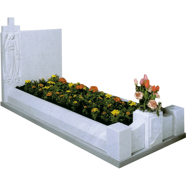 Headstone With Angel & Kerbs