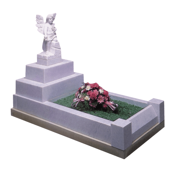 Full Kerb Surround With Angel Memorial