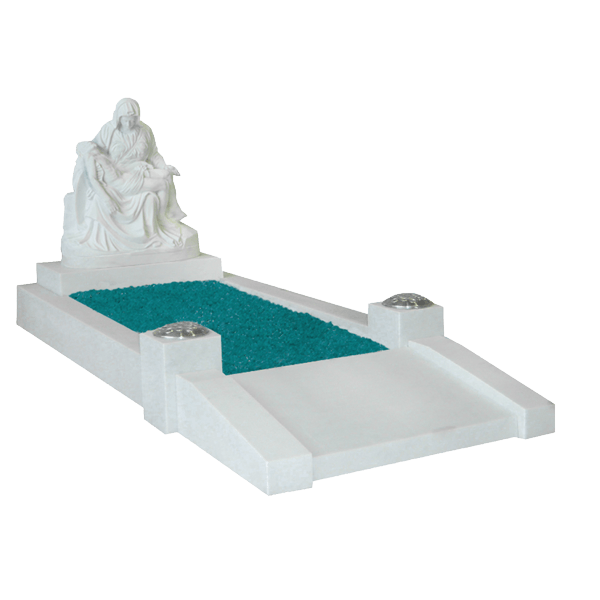 Pieta' Statue With Kerb Surround