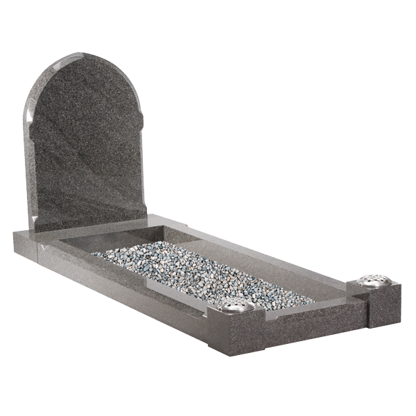Gothic Style Headstone & Kerbs