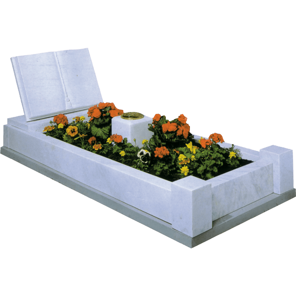 Bible Book Headstone & Kerb Surround