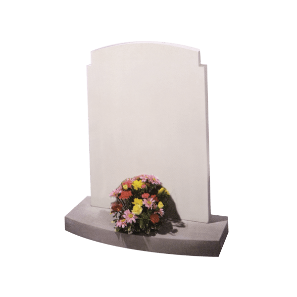 Headstone With Checked Corners