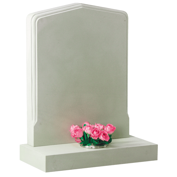 Shaped Headstone With Moulded Profile