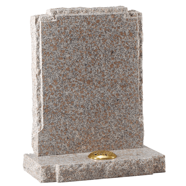 Rustic Headstone With Check