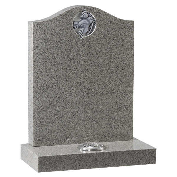 Headstone With Highlighted Dove